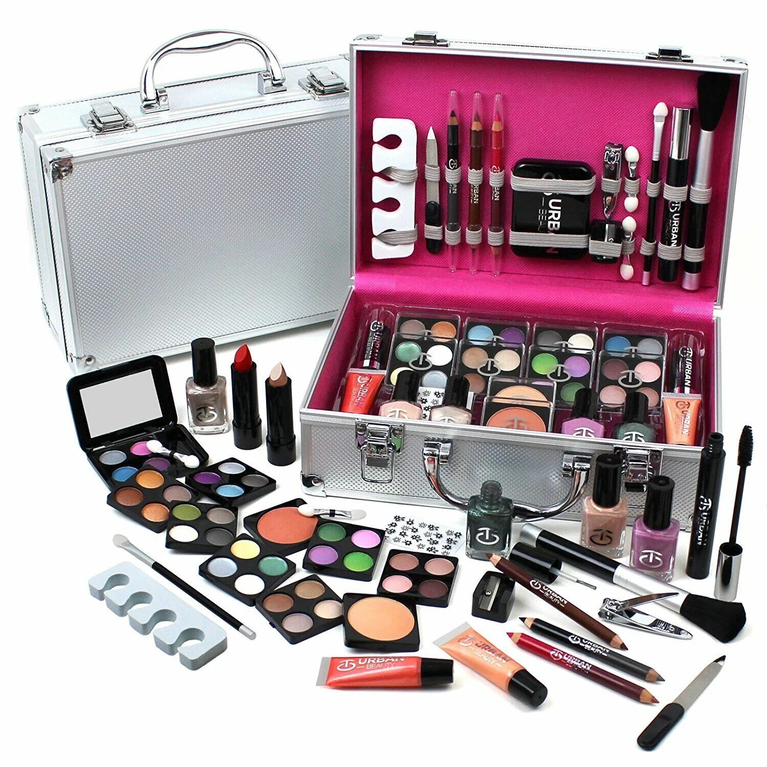 Косметика Shany carry all Makeup. Shany Beauty Box 25 предметов+ кейс. Огромный набор косметики. Девушка с косметикой.