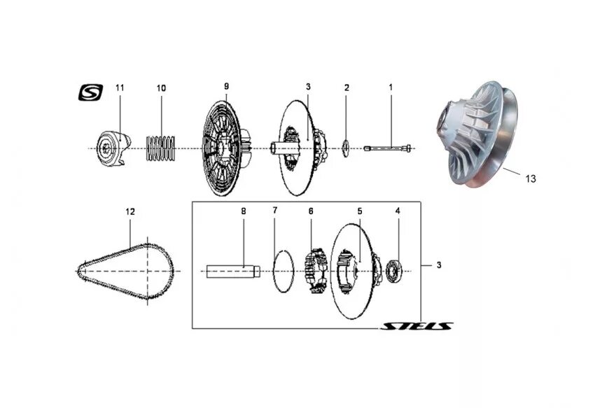 Схема вариатора стелс гепард 650. Вариатор ведомый Argo/127-156. Шкив вариатора ведущий stels Guepard 650\800\850. Вкладыши вариатора CVT-Ch стелс 800.