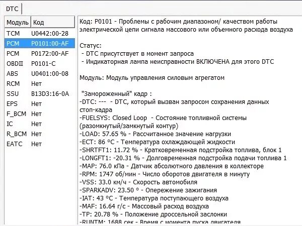 Error code 101. P0101 Ford Transit ошибка. U0401 ошибка. U0401 ошибка Форд Транзит 2.2 дизель. DTC коды ошибок.