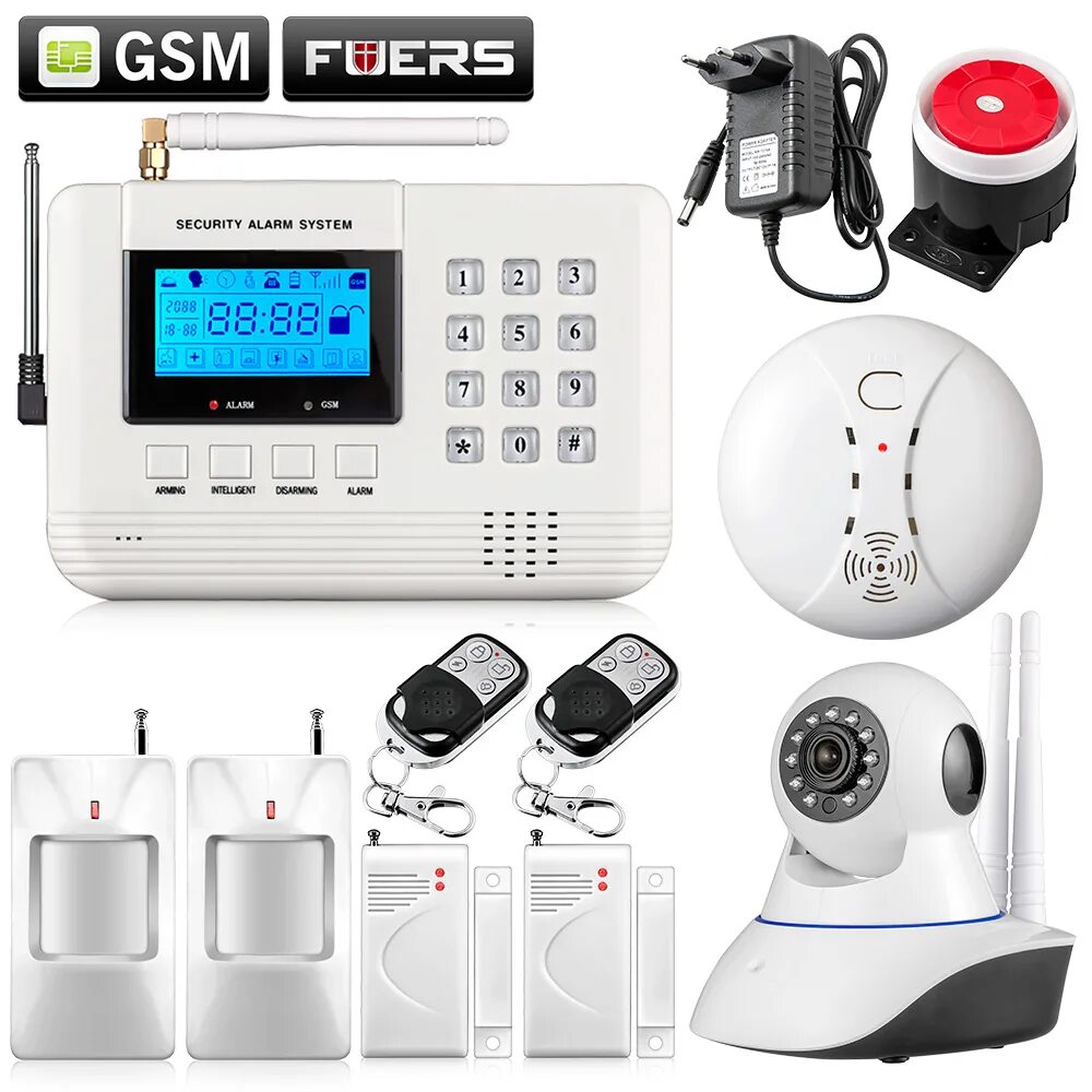 Gsm alarm system. Fuers беспроводной GSM охранная сигнализация. GSM сигнализация Security Alarm. Беспроводная охранная WIFI GSM сигнализация. GSM & PSTN Alarm System.
