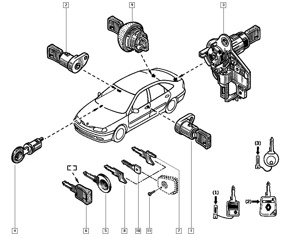 замок крышки багажника на renault kangoo 1 2002 год. замок рено лагуна 1. замок капота лагуна 3 1. замок рено лагуна 1. замок багажника рено трафик 2.