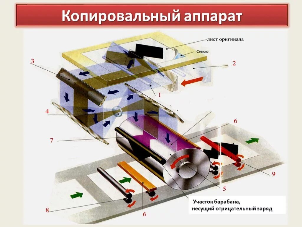 Копировальный аппарат физика. Устройство копировального аппарата. Цифровой копировальный аппарат в разрезе. Схема копировального устройства. Принцип работы копировального аппарата.