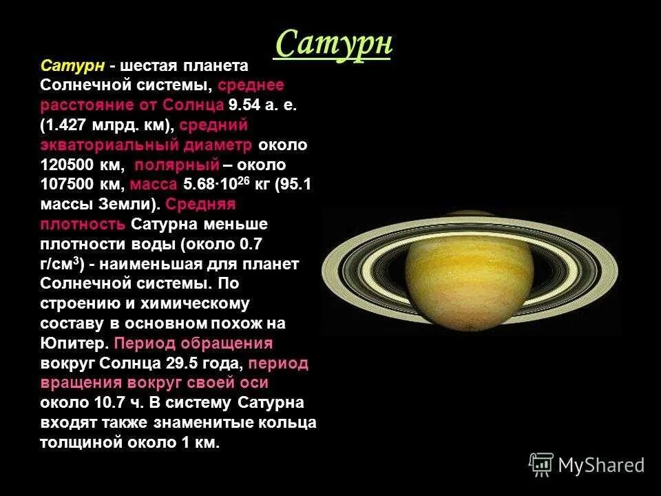 Физические параметры планеты Сатурн. Сатурн характеристика планеты. Краткая характеристика Сатурна. Сатурн физ характеристика планеты.