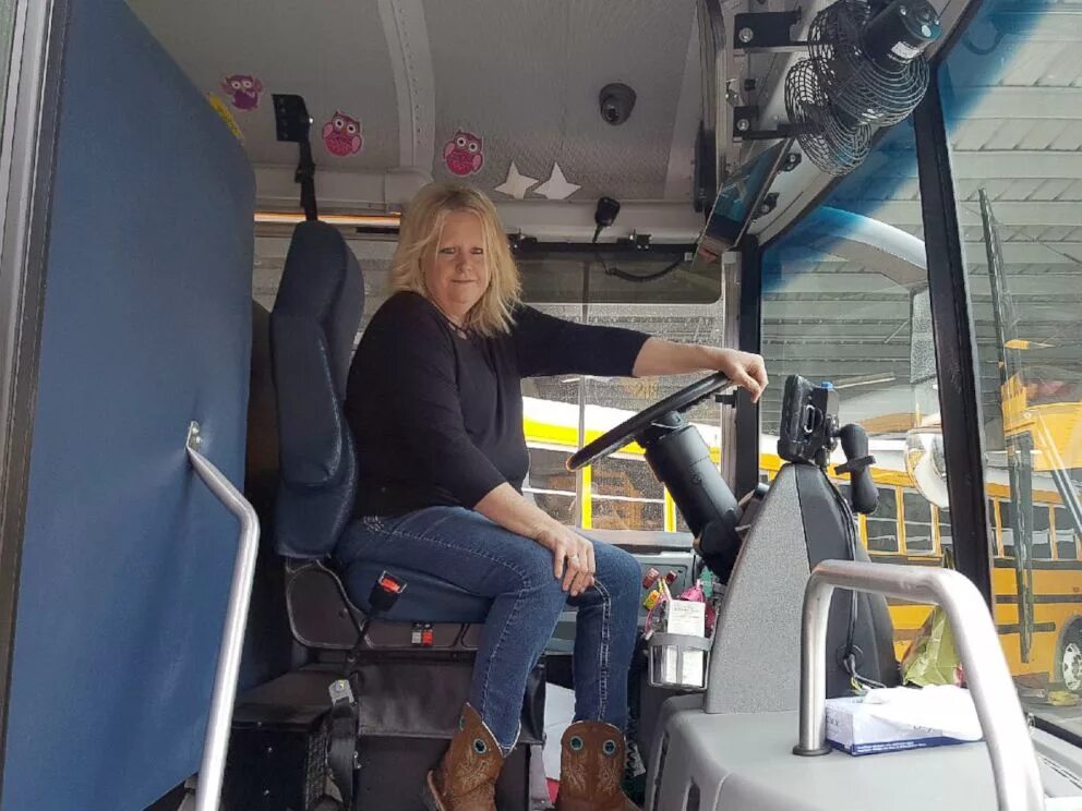 She is a bus driver