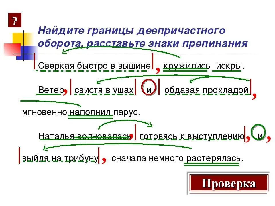 Чем подчеркивается деепричастие. Деепричастный оборот. Предложения с деепричастным оборотом. Предложения с диепричастным оборотомотом. Приложенич с Деепричастныи оборотрм.