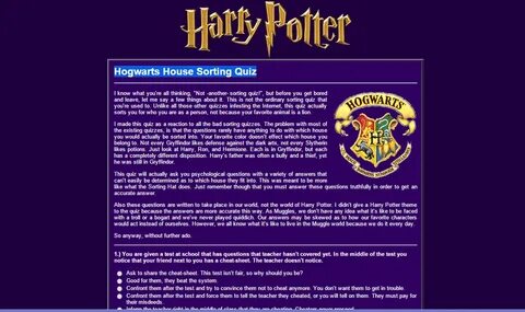 Harry potter quiz