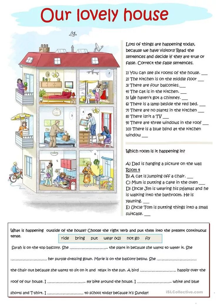 I like my house it is. Дом Worksheets. There is there are дом. Английский House reading. Тема House Worksheet.