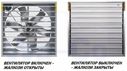 Вентилятор с жалюзи