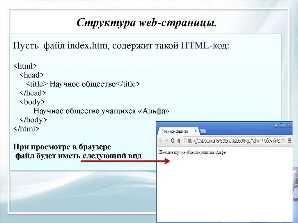 Структура веб страницы. Структура веб страницы html. Основная структура веб страницы. Основная структура web-страницы.