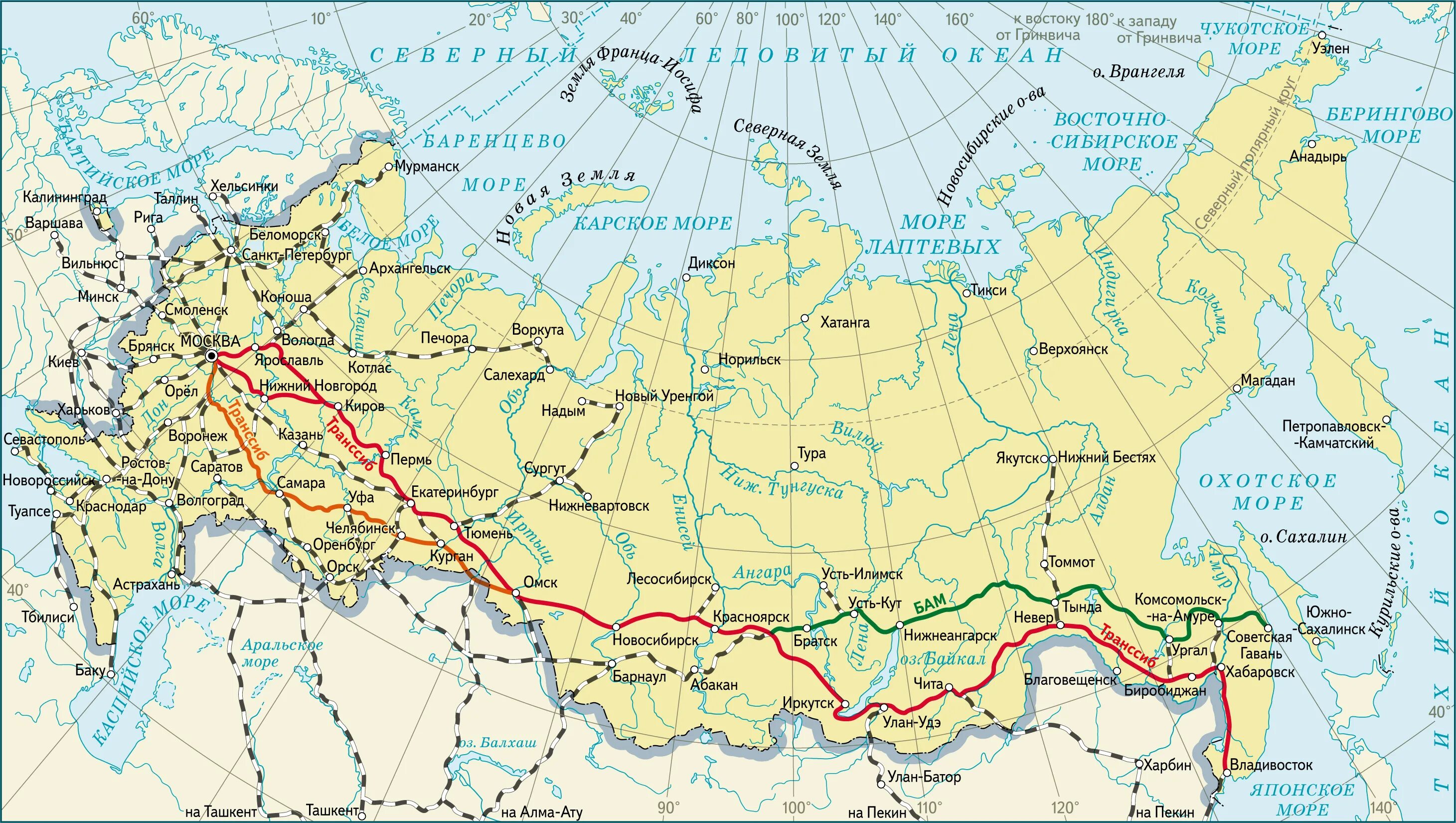 Подробные карты железных дорог. Подробные карты железных дорог