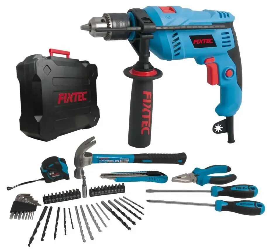 Drill tools. Дрель fixtec. электрическая ударная дрель fixtec fid90001. 13 impact drill инструменты. impact drill 1100w корпус.