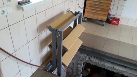 Лестница в яму гаража своими руками