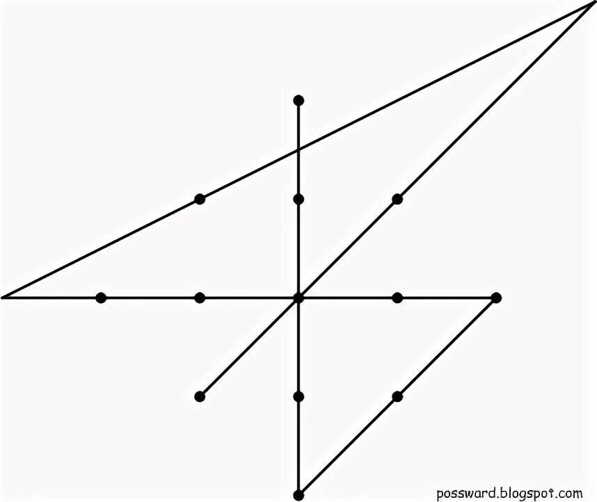 13 точек соединить 5 отрезками
