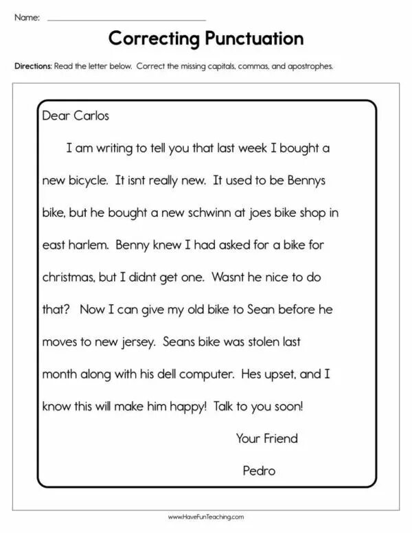 Correct punctuation. Punctuation worksheet a2. capitalization worksheets. worksheet grade 4 capital letters and punctuation.