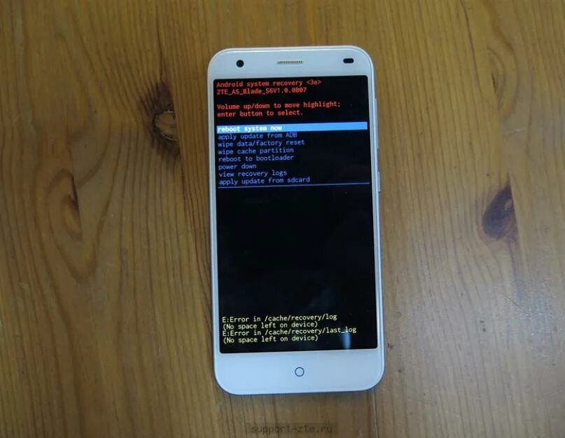 Включение телефонов ZTE. Смартфон завис. Зависание смартфона. Глючит телефон. No space left on device write