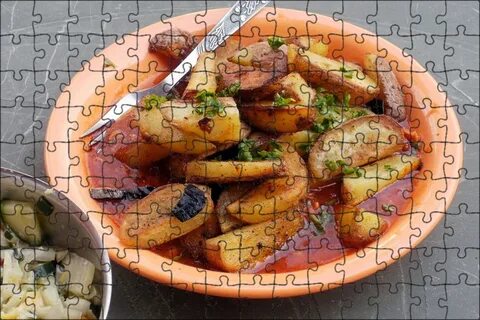 Соус картошка с мясом и овощами