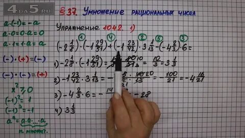 Математика шестой класс упражнение 1042