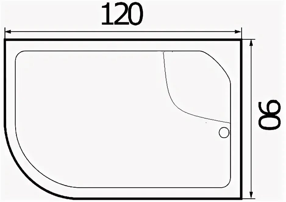 Душевой поддон river 90 90