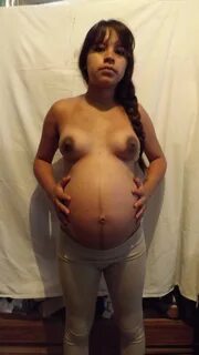 Tits of a pregnant Mexican.