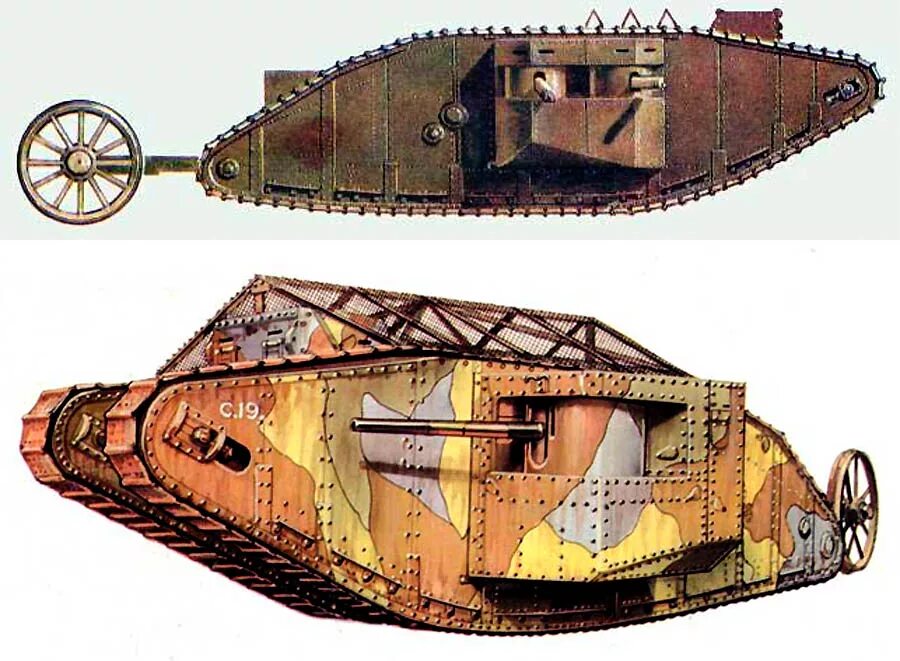 Танк mk1 самец. Когда появились первые танки