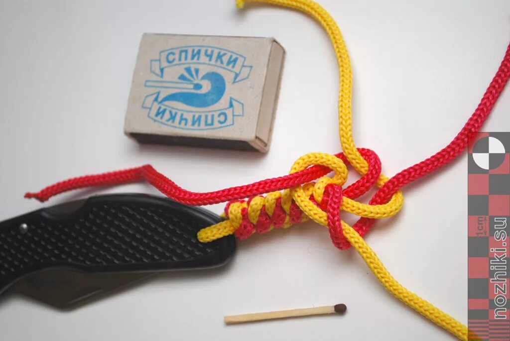Как завязать узел темляк Try to tie a diamond knot