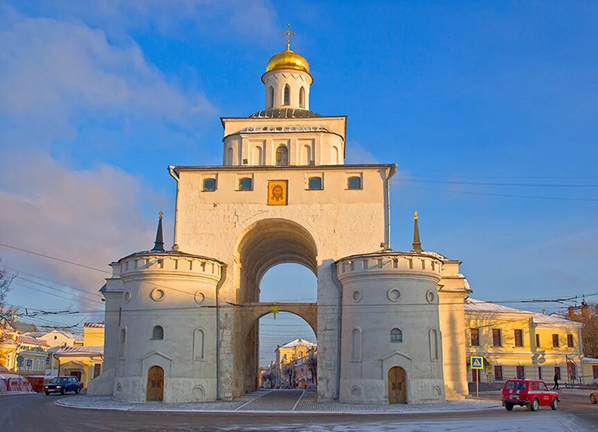 В каком году были построены золотые. Золотые ворота во Владимире 1158-1164. Золотые ворота во Владимире 12 век. Золотые ворота во Владимире 1164 год.