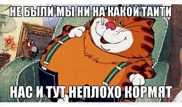 Итак неплохо. Нас и тут неплохо кормят. нас и здеть не плохо корямят. таити нас и тут неплохо кормят. таити таити не были мы на вашем.