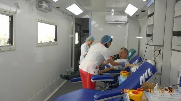 Panorama: Oblastnaya stantsiya perelivaniya krovi, blood donation center, Russia