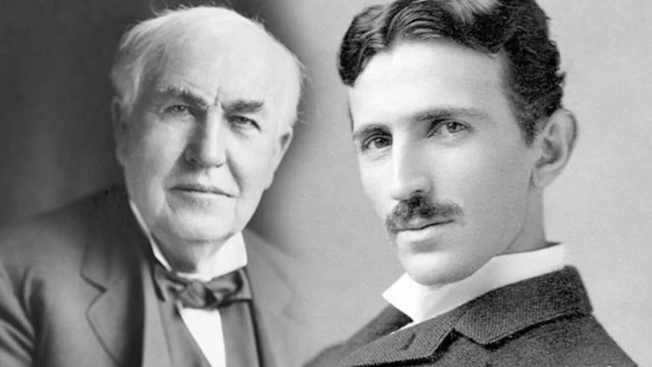 Ньютон тесла. Thomas Edison/Nikola Tesla.