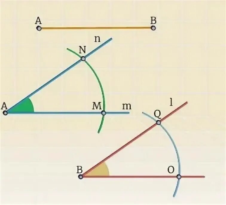 Построить треугольник по стороне и 2 прилежащим. Построение треугольников по заданным элементам 7 класс. Построение треугольника по трем элементам. Построение треугольника по трем элементам 7 класс. Начертите произвольный треугольник Ace.