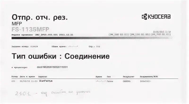 Kyocera ошибка соединения. Тип ошибки параметры Kyocera. Ошибка 1101 Haas. Не работает сканер Kyocera FS-1135mfp.