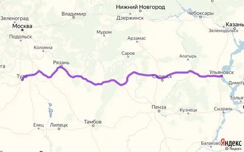 Ульяновск чебоксары расстояние