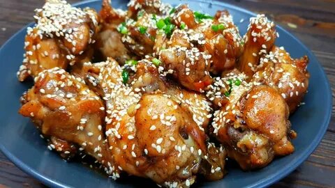 Крылья с кунжутом
