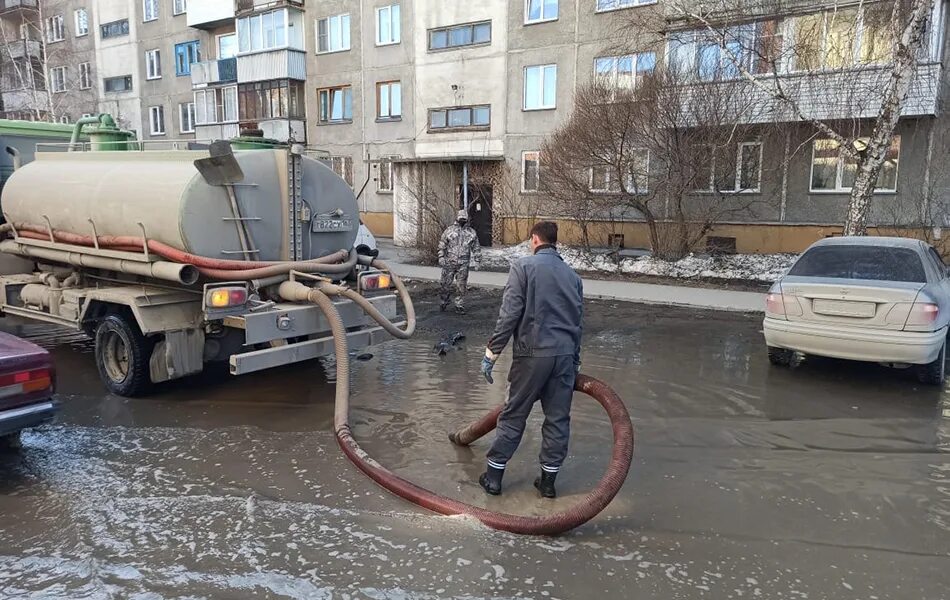 Откачка талых вод. Почему нет воды барнаул