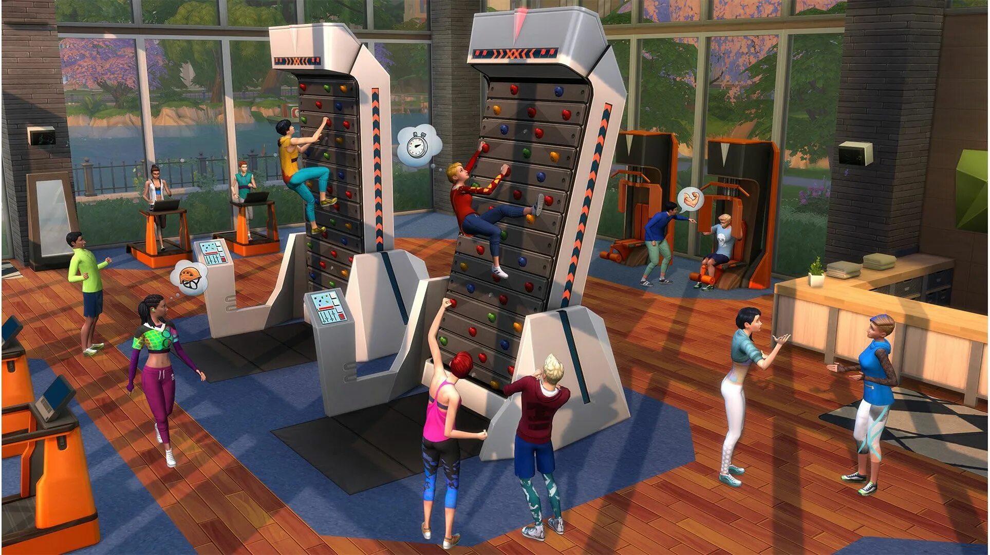 Sims 4 android. Симс 4 фитнес. игра sims 4. sims 4 fitness. игровая симс 4.