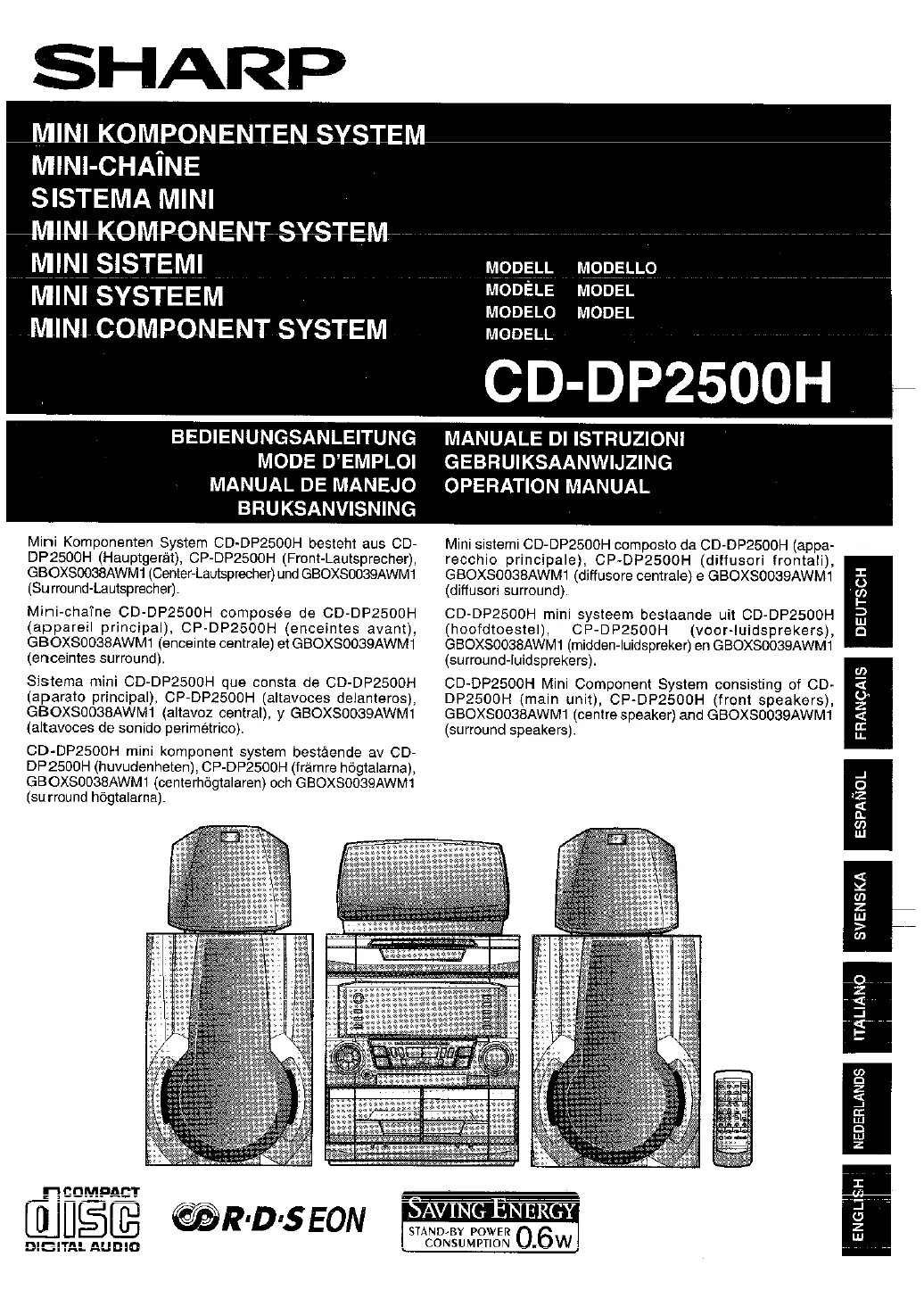 Cd dp. Sharp CD-dp2500. Sharp CD dp2500 годы выпуска. Sharp CD dp2500h характеристики. CD-dp2500 Sharp характеристики.