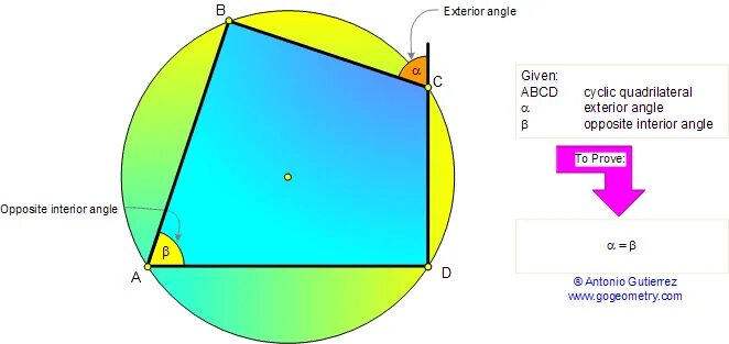 Go geometry. Cyclic quadrilateral. quadrilateral angles. college geometry. геометрия для колледжей.