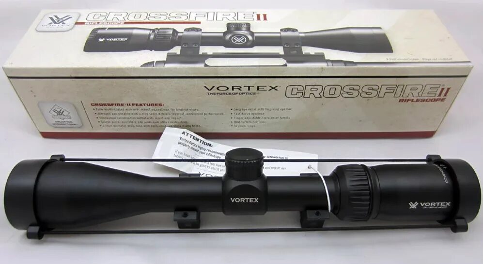 Vortex Crossfire II 3-9x40. Vortex Crossfire II 3-9x40 BDC. Вортекс 3\9\40. Прицел Vortex Crossfire II 3-9x40 (сетка Dead-hold BDC) 25,4мм., б/подсветки, параллакс. 9 x 3x 40