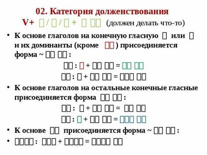 Конечные гласные