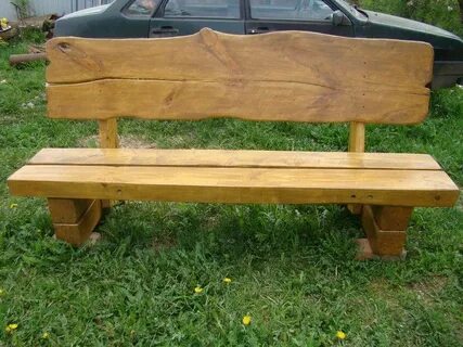 Садовые скамейки своими руками из дерева фото