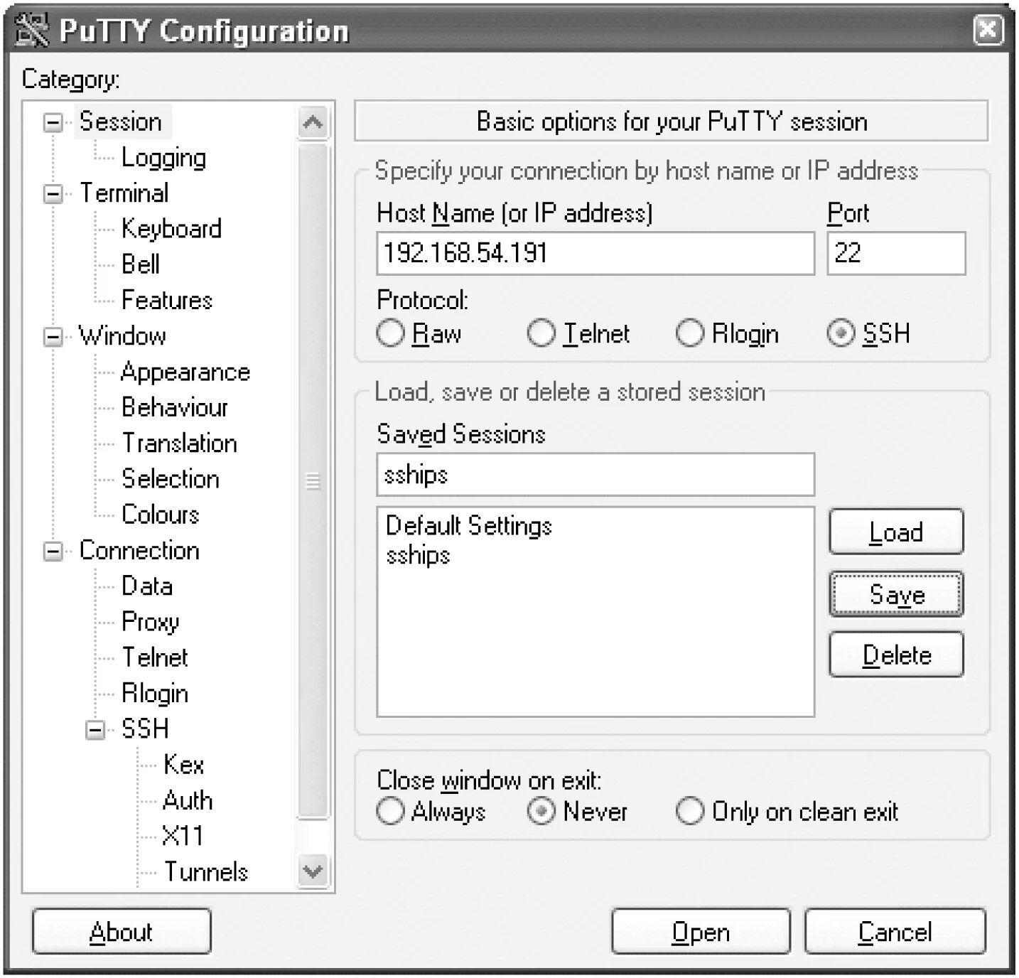 Putty. Terminal Telnet SSH. Putty configuration. Telnet подключение.