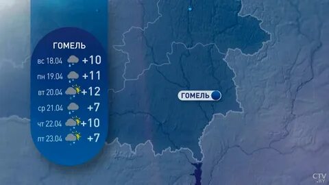 Почасовой прогноз погоды в гомеле на завтра