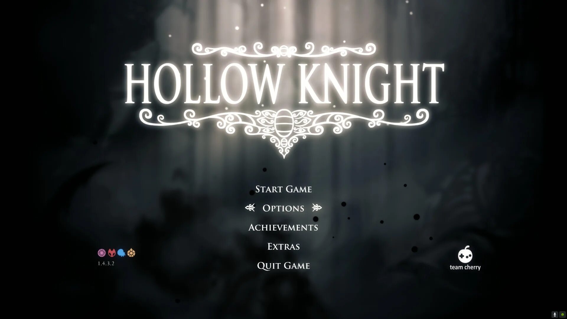 Hollow Knight главное меню. Hollow Knight меню. Hollow Knight меню игры. Интерфейс игры Hollow Knight.