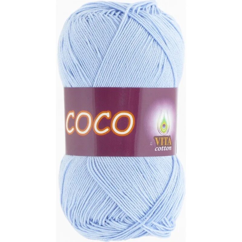 Пряжа vita coco. Пряжа vita coco 4334, уп.10шт. vita coco 3869, уп.10шт. пряжа коко 3869. coco vita cotton 4323, голубой.