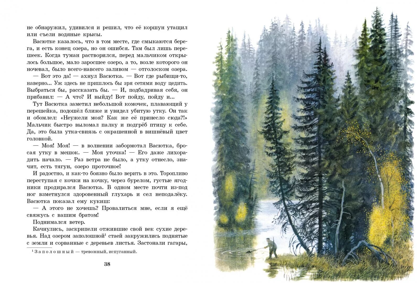 Рассказ деревья растут для всех. Астафьев Васюткино озеро иллюстрации. Астафьев в. "Васюткино озеро". В Астафьев Зорькина.