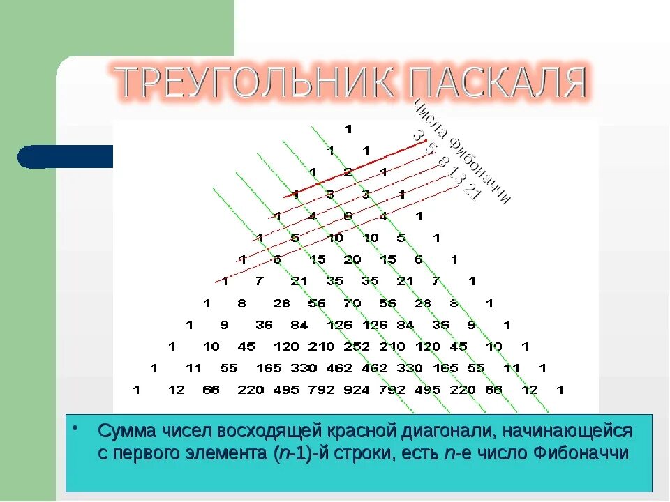 Треугольник паскаля сумма строки. Треугольник Паскаля для 3 чисел. Треугольник Паскаля и числа Фибоначчи. Треугольник Паскаля 10 строка. Треугольник Паскаля комбинаторика.