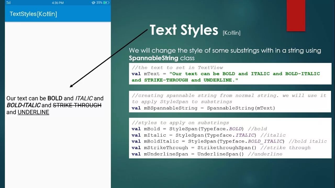 Textview kotlin. Spannablestring android. android textview style. textview kotlin верхний регистр. substring java.