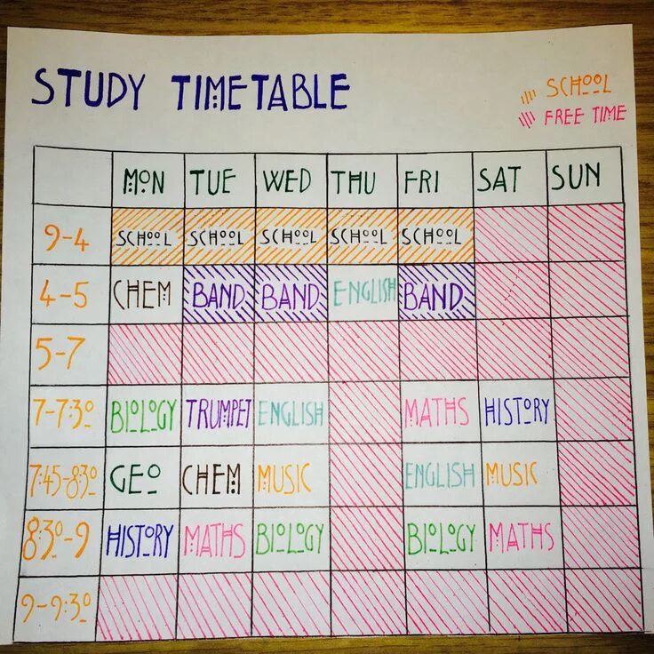 Study the table decide whether. Timetable. study timetable. school timetable. timetable for school.