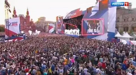 Концерт на площади прямой эфир