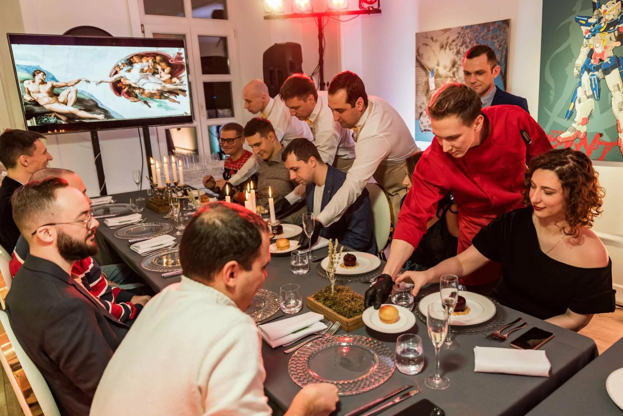 Иммерсивный ресторан krasota в москве. Иммерсивный ресторан в москве красота. Ресторан красота шоу. 3d mapping на стол банкет. Ужин шоу.